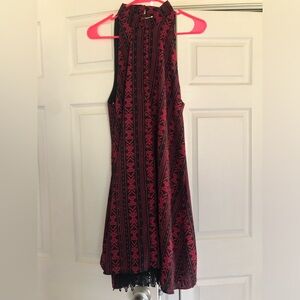 High Neck Trapeze Dress